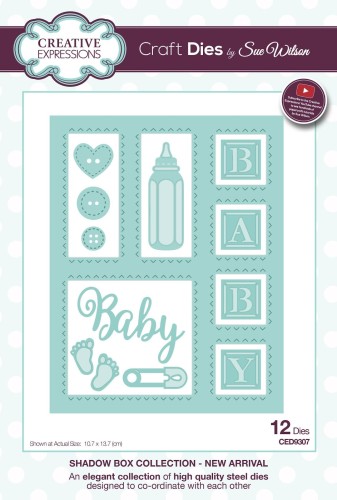 Zestaw wykrojników Shadow Box Baby - Creative expressions CED9307.jpg
