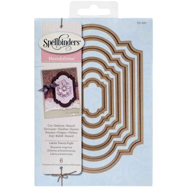 Zestaw wykrojników Label 28 - Spellbinders S5-127.jpg