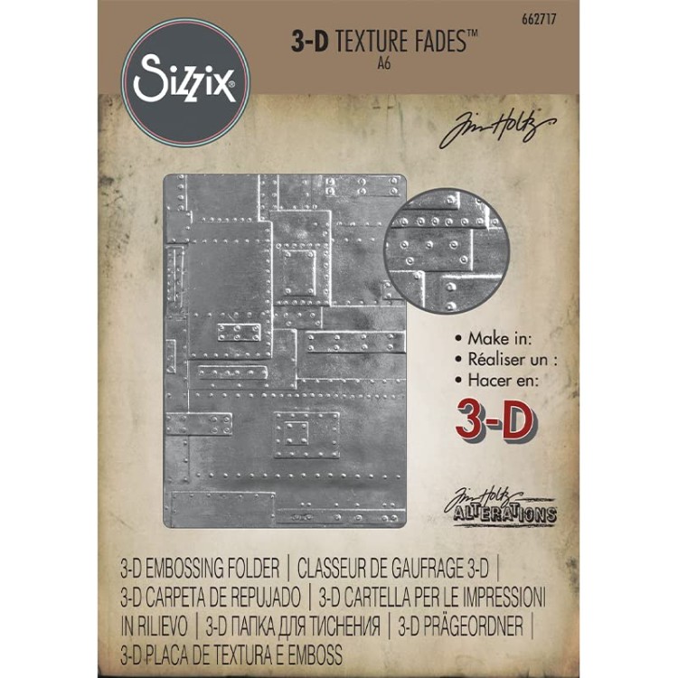Folder do wytłaczania 3D Texture Fades - Foundry – autorstwa Tima Holtza - Sizzix 662717.jpg