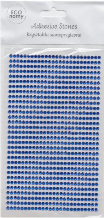 Kryształki samoprzylepne 3 mm Dark Blue - DP craft grkr-047.webp