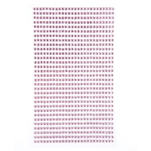Kryształki samoprzylepne 3mm, 806 szt. PINK - DP craft GRKR-040.jpg