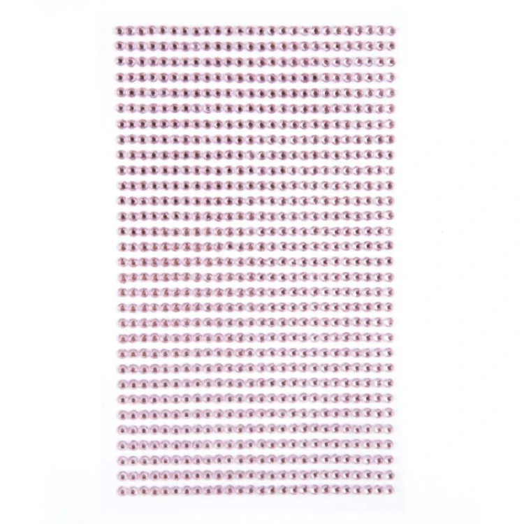 Kryształki samoprzylepne 3mm, 806 szt. PINK - DP craft GRKR-040.jpg