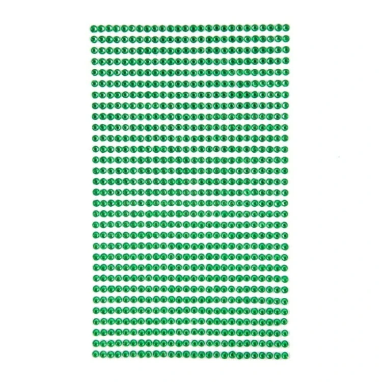 Kryształki samoprzylepne 3mm, 806 szt. light green - DP craft GRKR-045.jpg