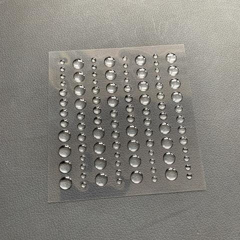 Kropki akrylowe Transparent - enamel dots 96szt - Simple and Basic SBA003-1.jpg