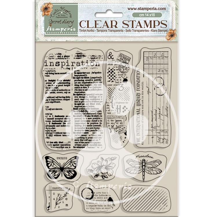 Stempel akrylowy Secret Diary - Inspiration - Stamperia WTK191.jpg