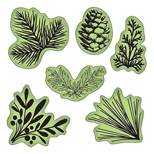Zestaw stempli gumowych - Pinecones evergreen - Inkadinkado 65-32073.jpg