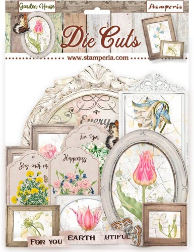 Zestaw elementów Die Cuts Romantic Garden House - Stamperia DFLDC57.jpg