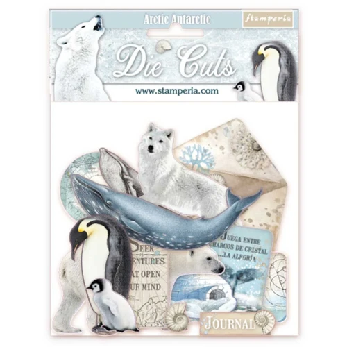 Zestaw elementów Die Cuts Arctic Antarctic - Stamperia DFLDC19.webp