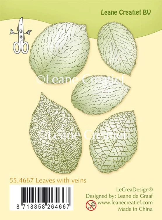 Zestaw stempli - Leaves with veins - LeCreaDesign 55-4667.jpg