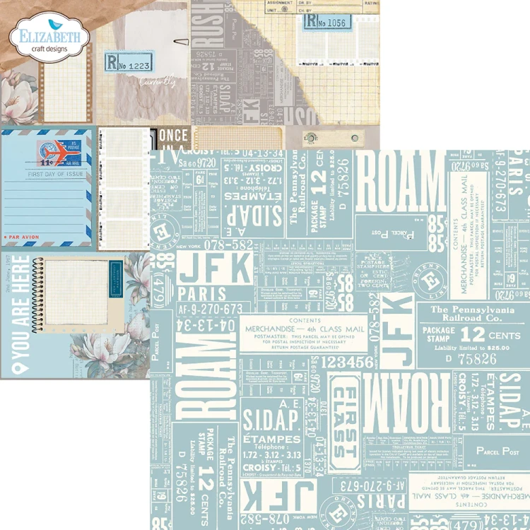 Zestaw papierów do scrapbookingu 30x30 "Once in a Lifetime" - ELIZABETH craft designs C032-12.webp