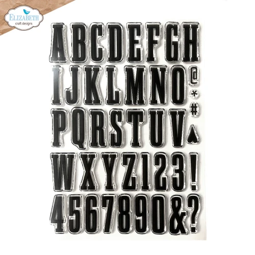 Zestaw stempli Pogrubiony alfabet - ELIZABETH Craft Designs CS410-1.webp