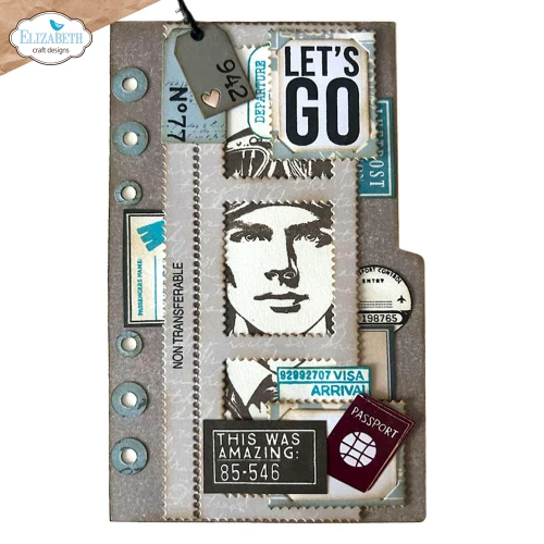 Zestaw stempli Travel Journal - ELIZABETH Craft Designs CS409-2.webp