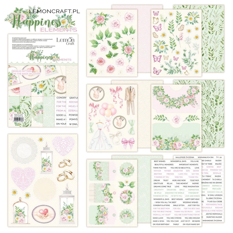 Zestaw papierów 15x20 Happiness Elements - LemonCraft LEM-HAPPI-04-1.jpg