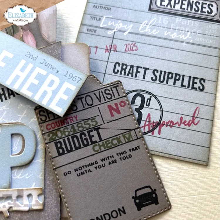 Zestaw stempli Travel Journal - ELIZABETH Craft Designs CS409-4.webp