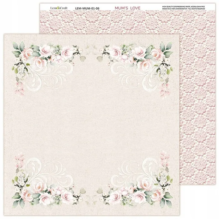 Zestaw papierów 30x30 Mum's Love - LemonCraft LEM-MUMS-01-1.webp