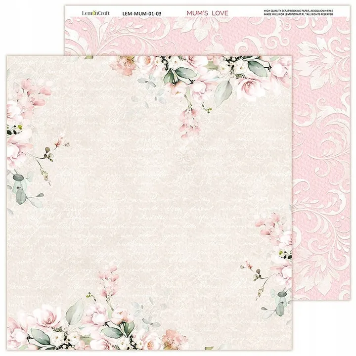 Zestaw papierów 30x30 Mum's Love - LemonCraft LEM-MUMS-01-4.webp