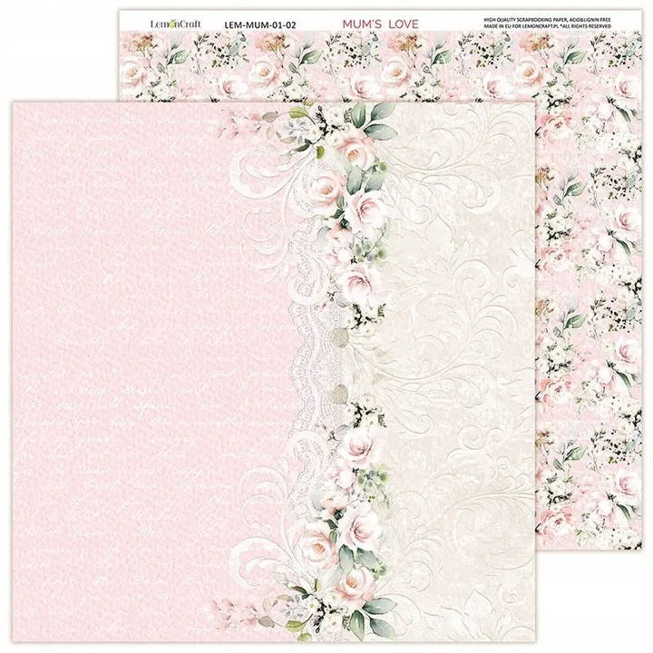 Zestaw papierów 30x30 Mum's Love - LemonCraft LEM-MUMS-01-5.webp