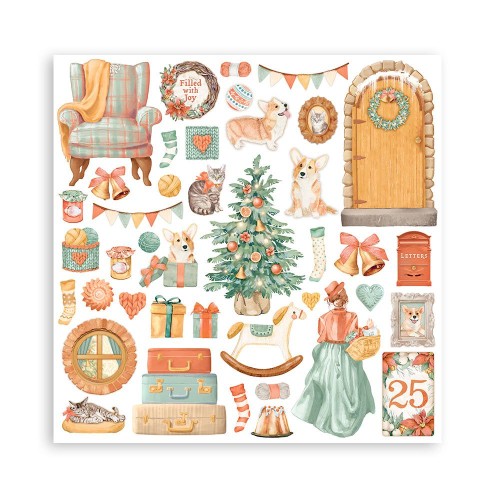Zestaw papierów All Around Xmas 30x30cm Stamperia SBBL140-1.jpg