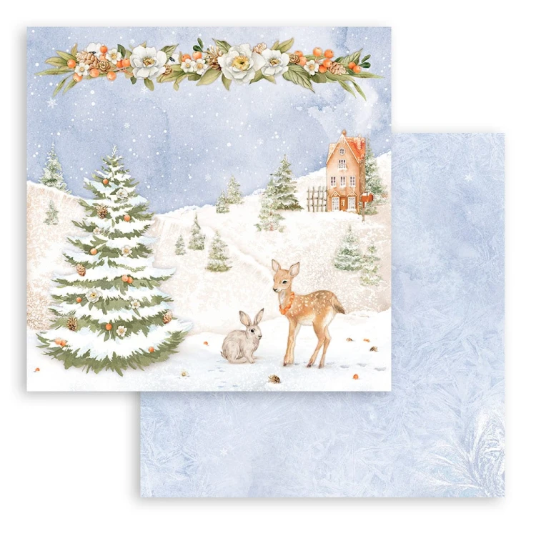 Zestaw papierów Winter Valley 30x30cm Stamperia SBBL139-4.jpg