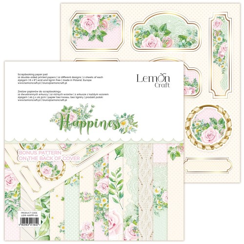 Zestaw papierów 20x20 Happiness - LemonCraft LEM-HAPPI-02.jpg