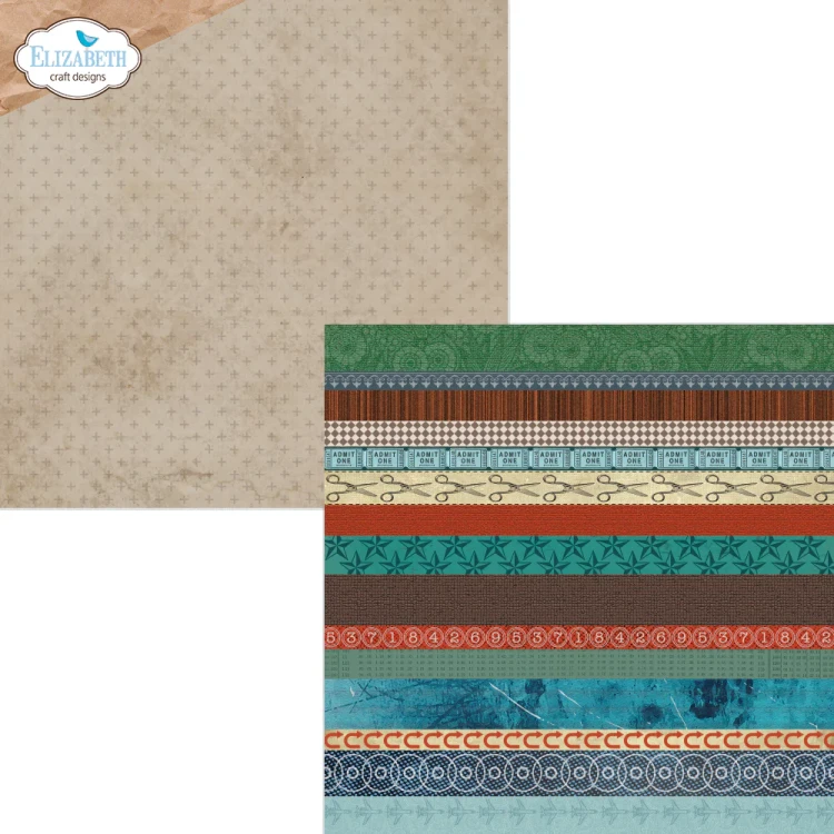 Zestaw papierów do scrapbookingu 30x30 Rest &amp; Relaxation - ELIZABETH craft designs C043-07.webp