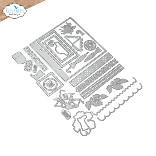 Zestaw KIT do scrapbookingu Joys of Spring - ELIZABETH craft designs K023-02.webp