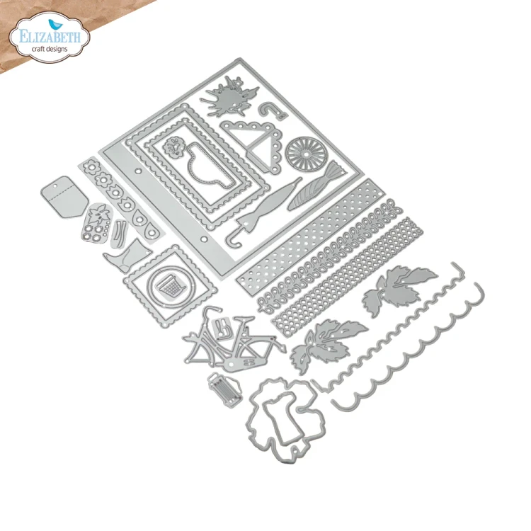 Zestaw KIT do scrapbookingu Joys of Spring - ELIZABETH craft designs K023-02.webp