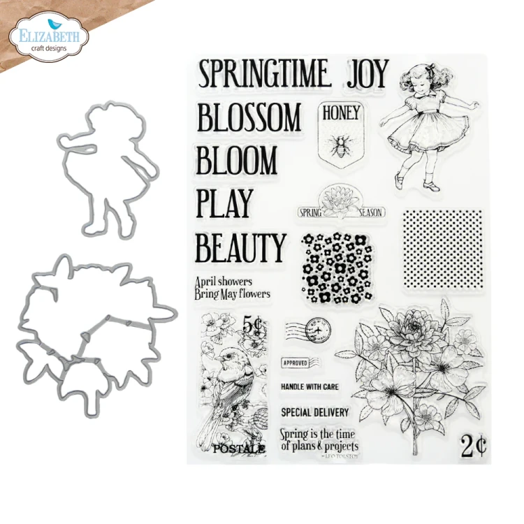 Zestaw KIT do scrapbookingu Joys of Spring - ELIZABETH craft designs K023-03.webp