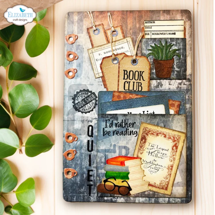 Zestaw wykrojników - Library Pockets &amp; Accessories - ELIZABETH craft design 2358-04.webp