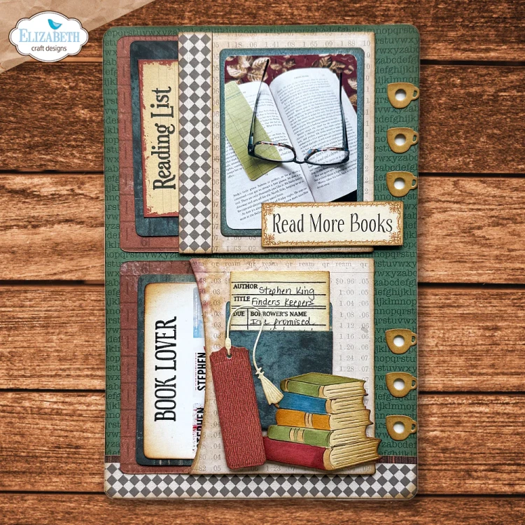 Zestaw wykrojników - Library Pockets &amp; Accessories - ELIZABETH craft design 2358-05.webp