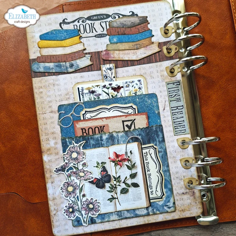 Zestaw wykrojników - Library Pockets &amp; Accessories - ELIZABETH craft design 2358-06.webp