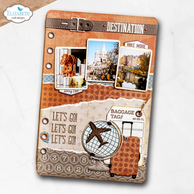 Zestaw wykrojników - Rounded Travel Page - ELIZABETH craft design 2356-05.webp