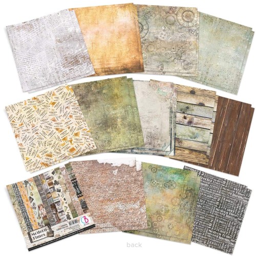 Zestaw papierów - Modern Times - 15x15cm /24 szt Ciao Bella CBQ036_fanB.jpg