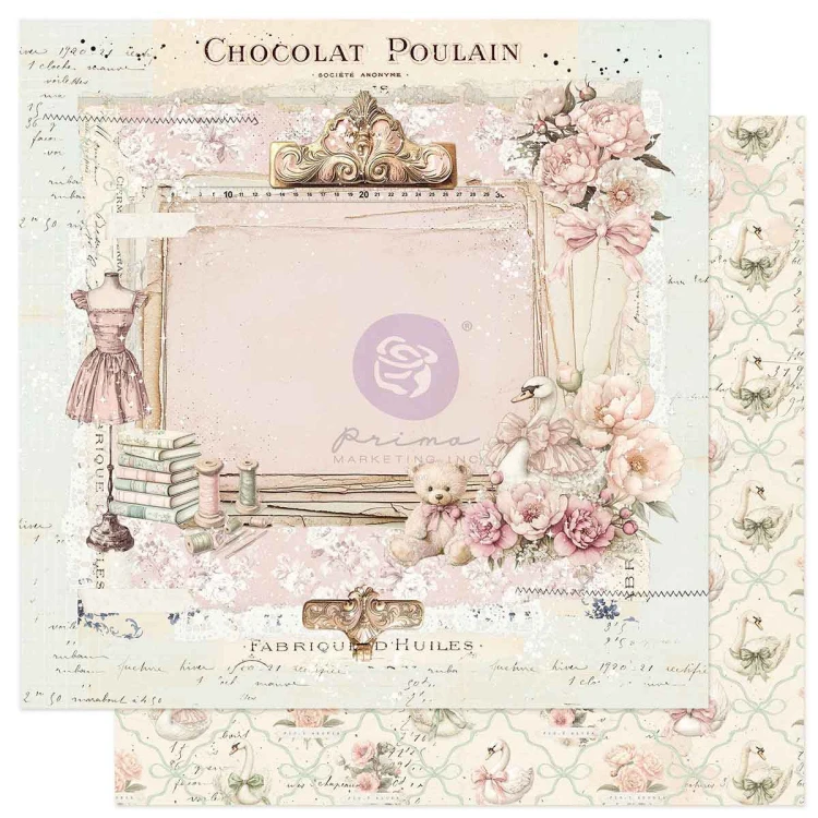 Zestaw papierów - Buttons &amp; Keepsakes - 20x20cm - Prima Marketing 982362-7.jpg