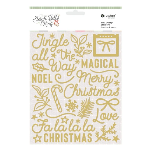 169424-Sleigh-Bells-Ring-Rosies-Foil-Puffy-Stickers-Pac-Front.webp