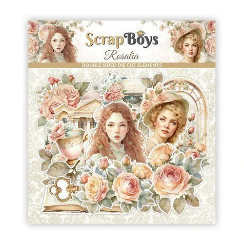 Ozdoby papierowe die-cuts Rosalia - ScrapBoys ROSA-12.webp
