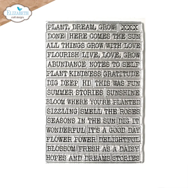 Zestaw stempli Journal phrases 5 - ELIZABETH Craft Designs (CS416)