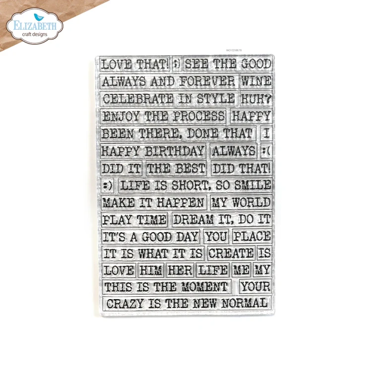 Zestaw stempli Journal phrases 3 - ELIZABETH Craft Designs (CS346)-1
