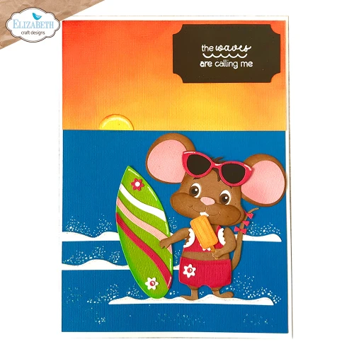 CS411-2 Zestaw stempli Summer Travel Sentiments - ELIZABETH Craft Designs