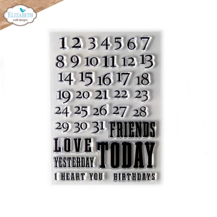 CS251-1 Zestaw stempli Calendar Numbers - ELIZABETH Craft Designs