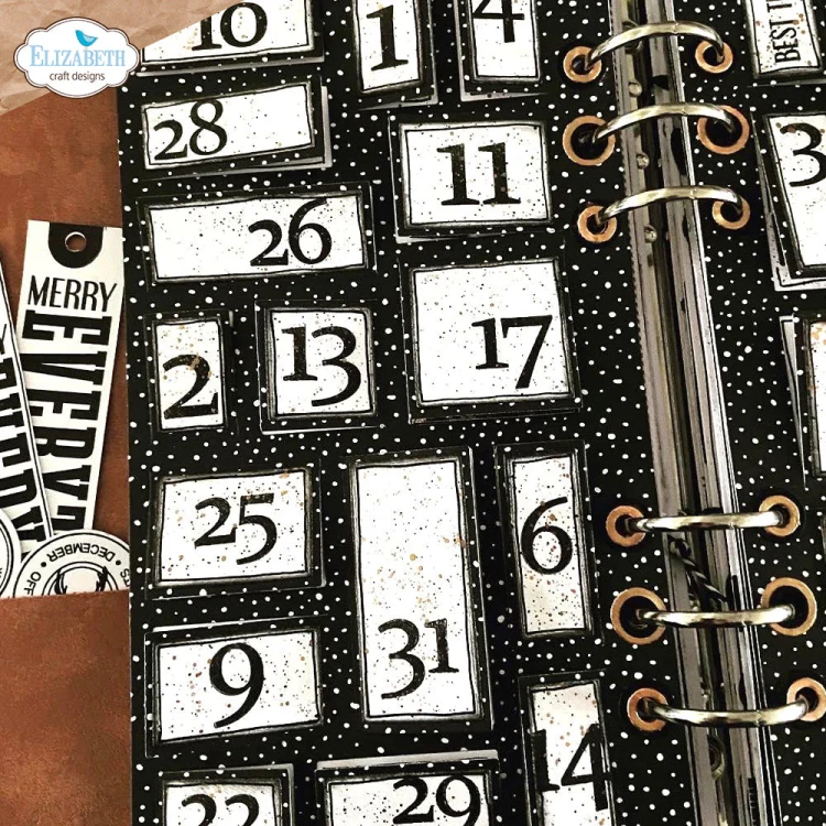 CS251-5 Zestaw stempli Calendar Numbers - ELIZABETH Craft Designs
