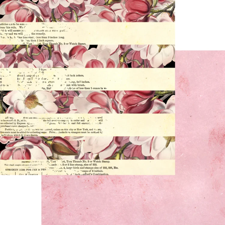 C016-10 Zestaw papierów do scrapbookingu 30x30 Petal Pink - ELIZABETH craft designs