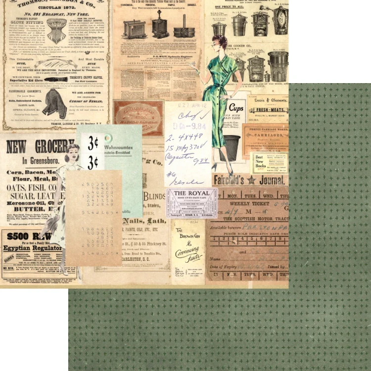 C016-13 Zestaw papierów do scrapbookingu 30x30 Petal Pink - ELIZABETH craft designs