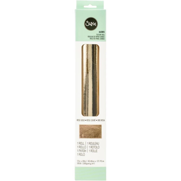 Papier Texture Roll - Rose Gold Sizzix 663805.jpg