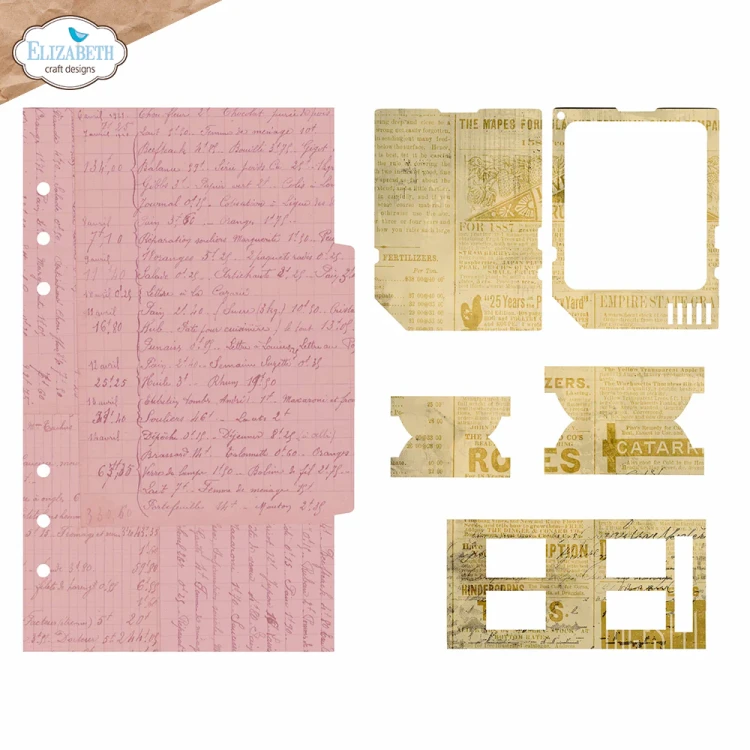 Zestaw wykrojników - Page with large tab 2 - ELIZABETH Craft Designs (2281) 2
